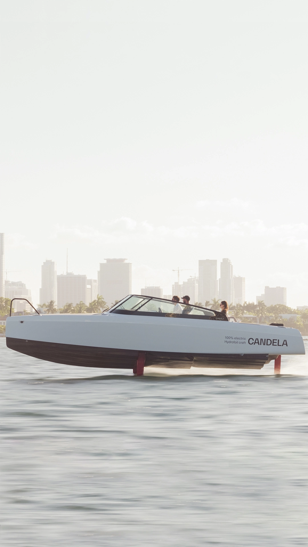 Candela C 8 Hydrofoiling Electric Boat Mobile